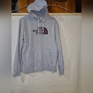 The North Face Gray and Purple Men's Hoodie